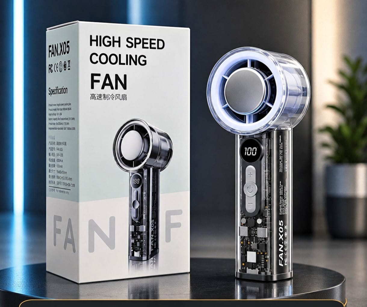High-Speed Cooling Fan (3000mAh)