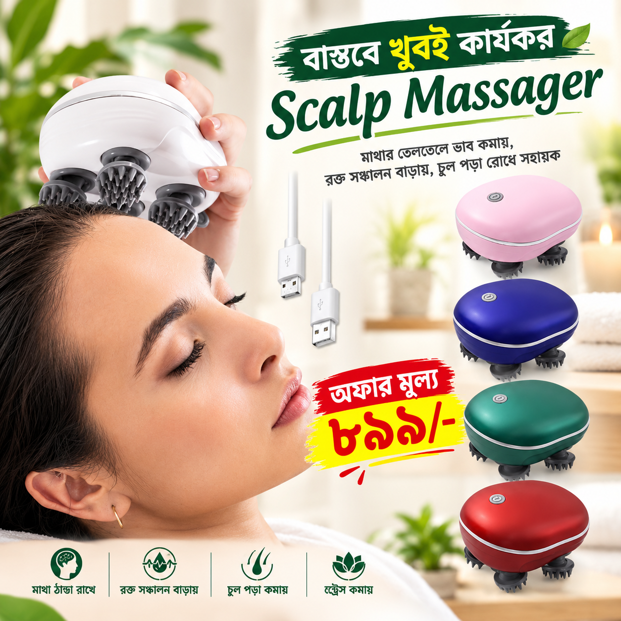 Smart Scalp Body Massager