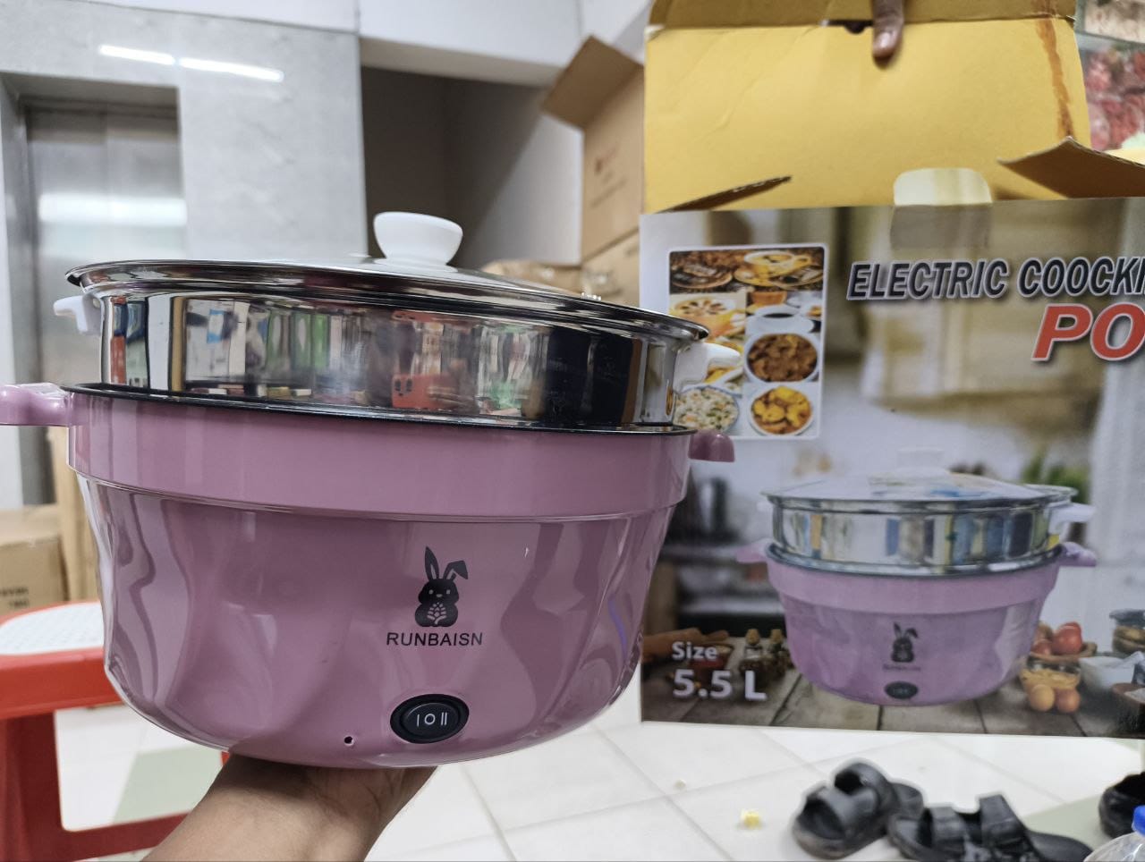 5.5L Runbaisen multi-purpose electric cooking pot