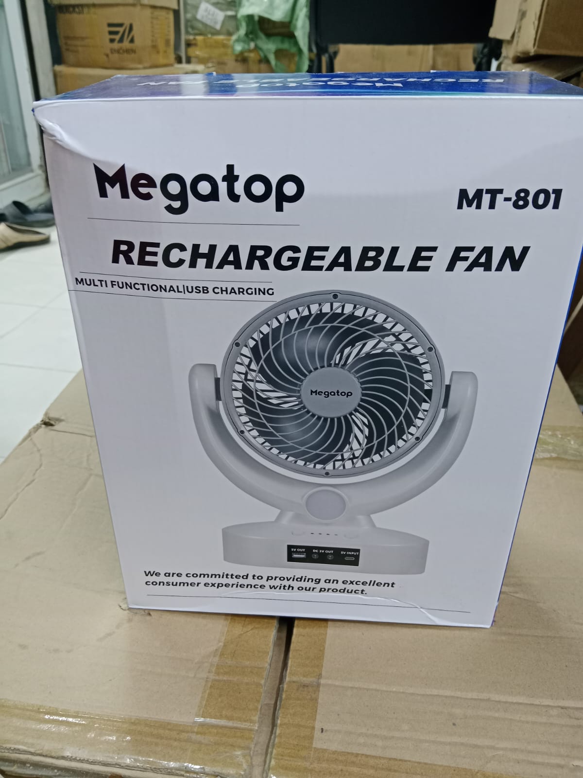 Megatop MT-801 Rechargeable Fan