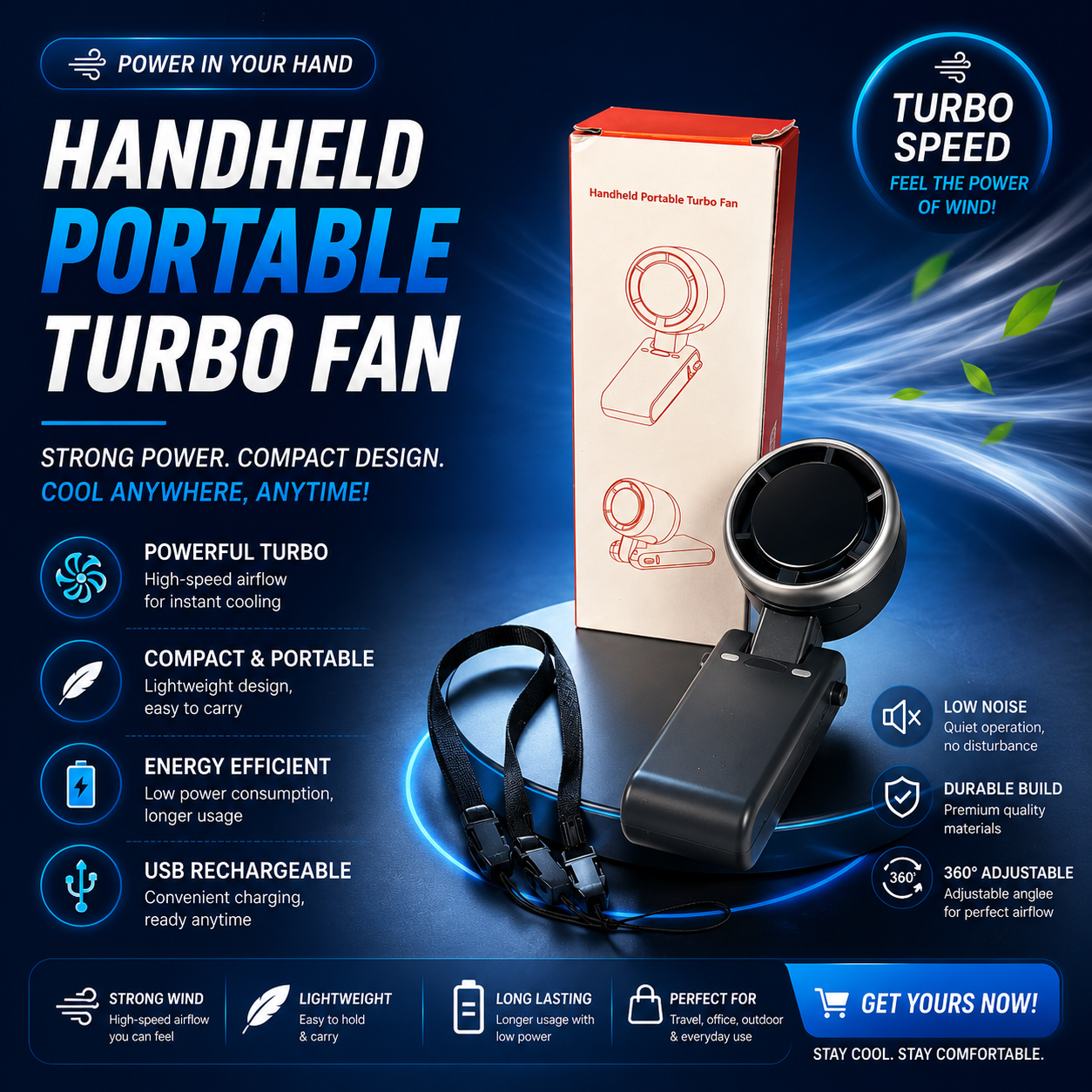 Turbine Mini Fan  অর্জিনাল টা