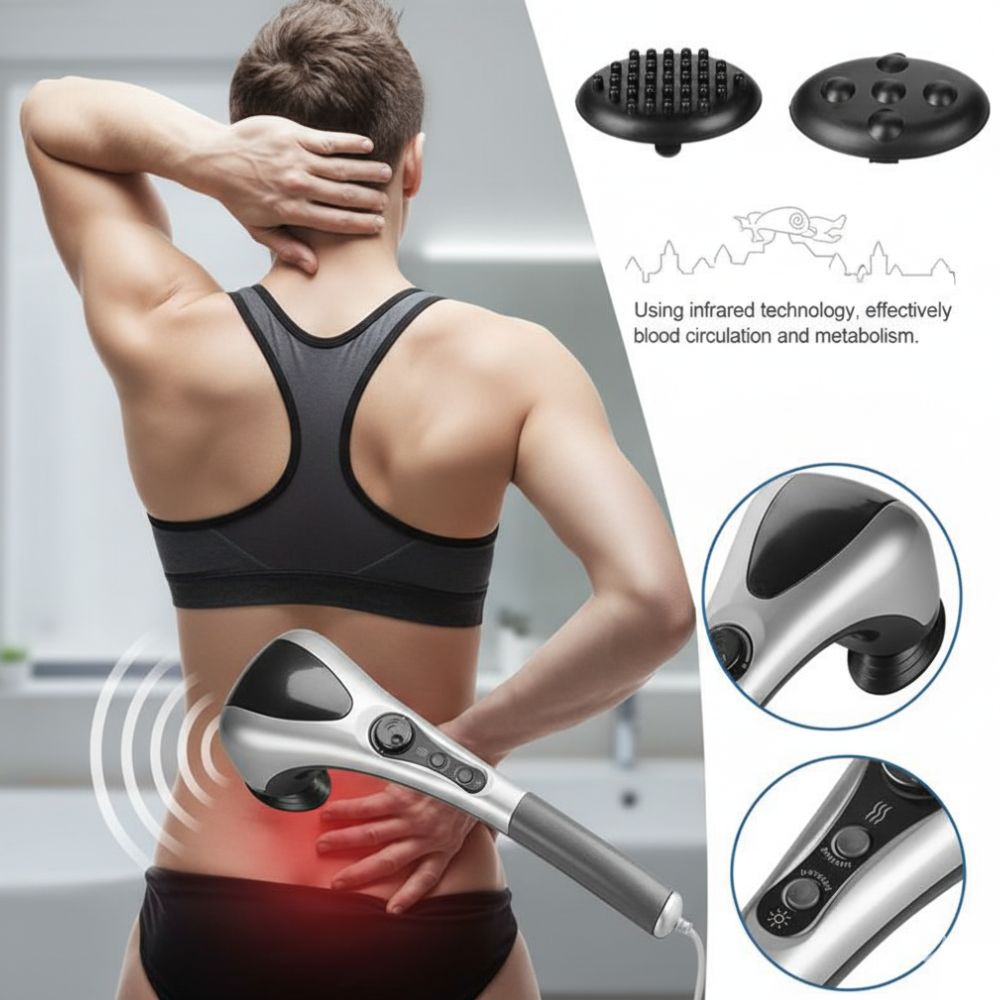 Double Head Massage With Heat Function