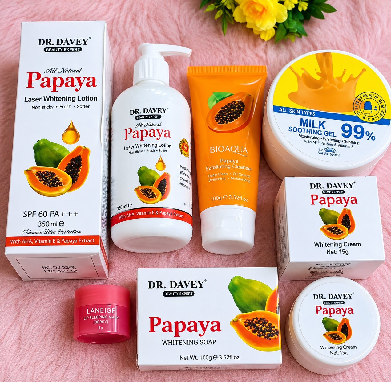 🍊 5 Pcs Papaya Skincare Combo