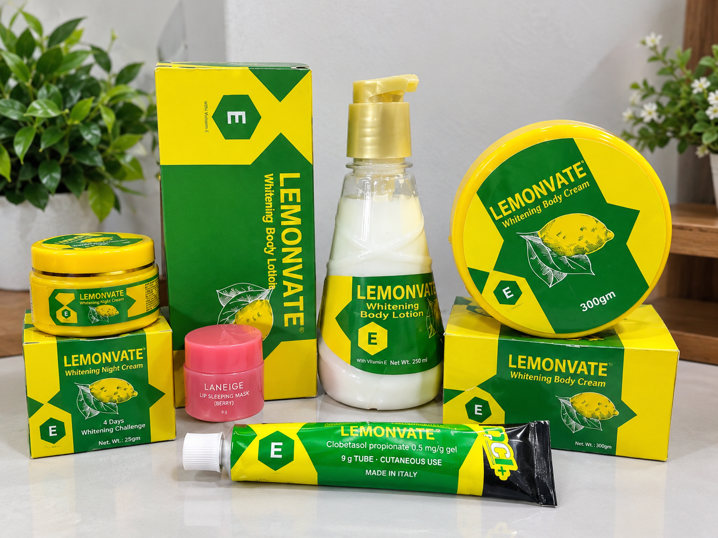 5 পিজের 🍋 LEMONVATE Skincare Combo