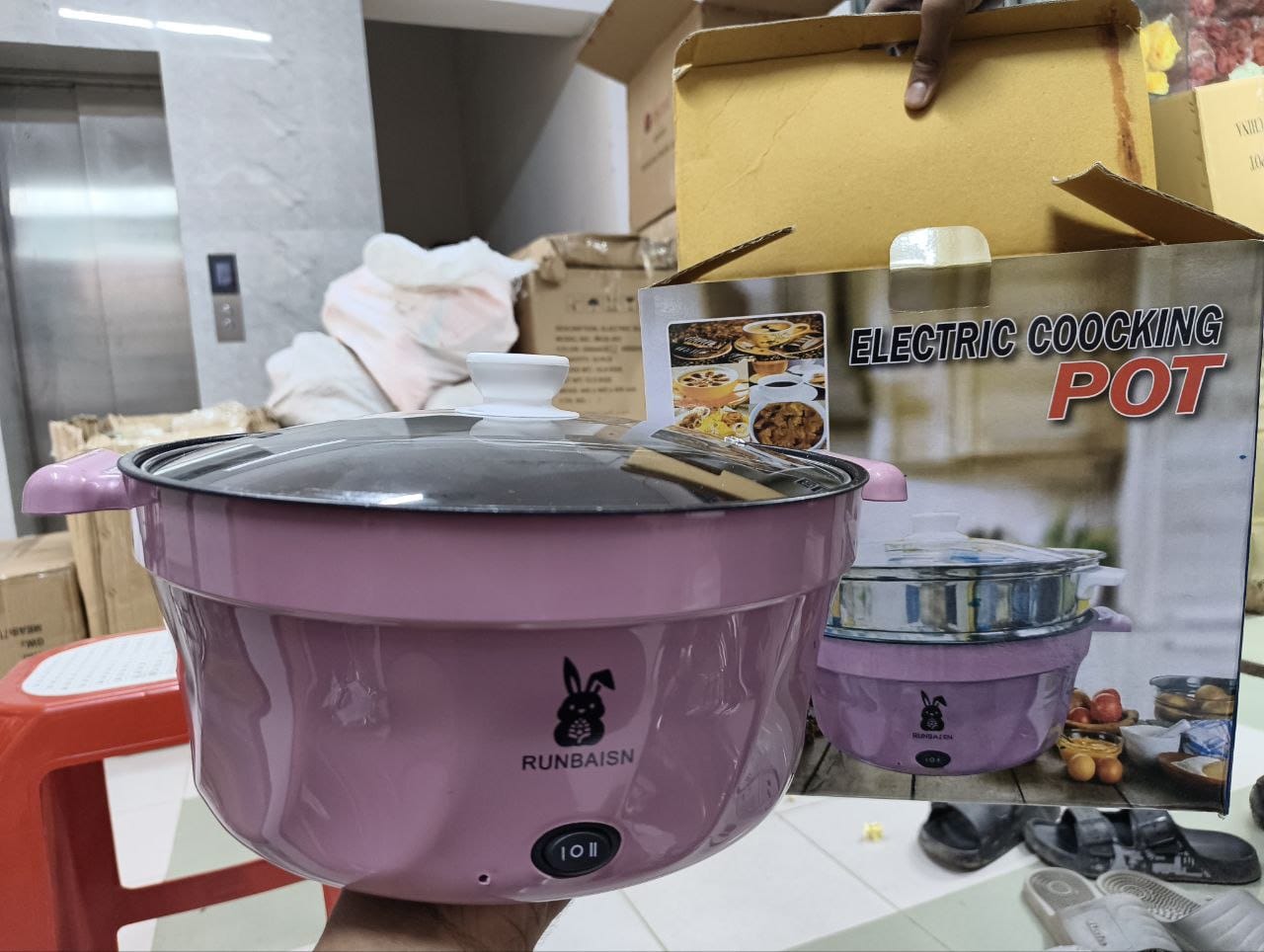 5.5L Runbaisen multi-purpose electric cooking pot